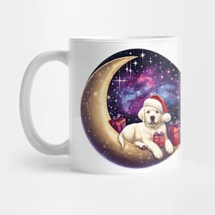 Labrador Retriever On The Moon Christmas Mug